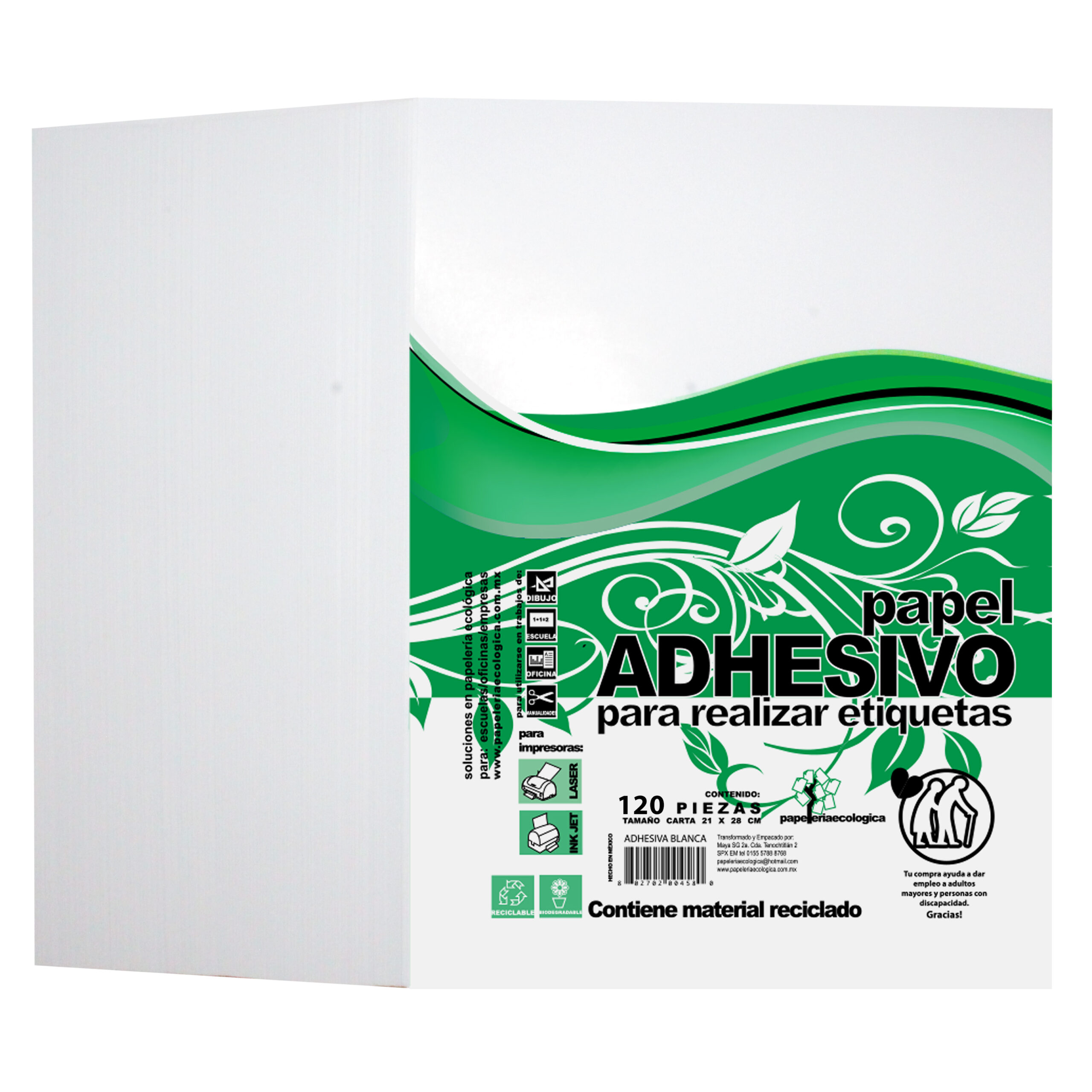 16 etiquetas por página Rectángulo-Etiquetas de papel blanco mate Perm A4 Adhesivo Hojas 